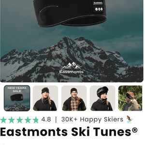 Eastmonts Black Ski Headband